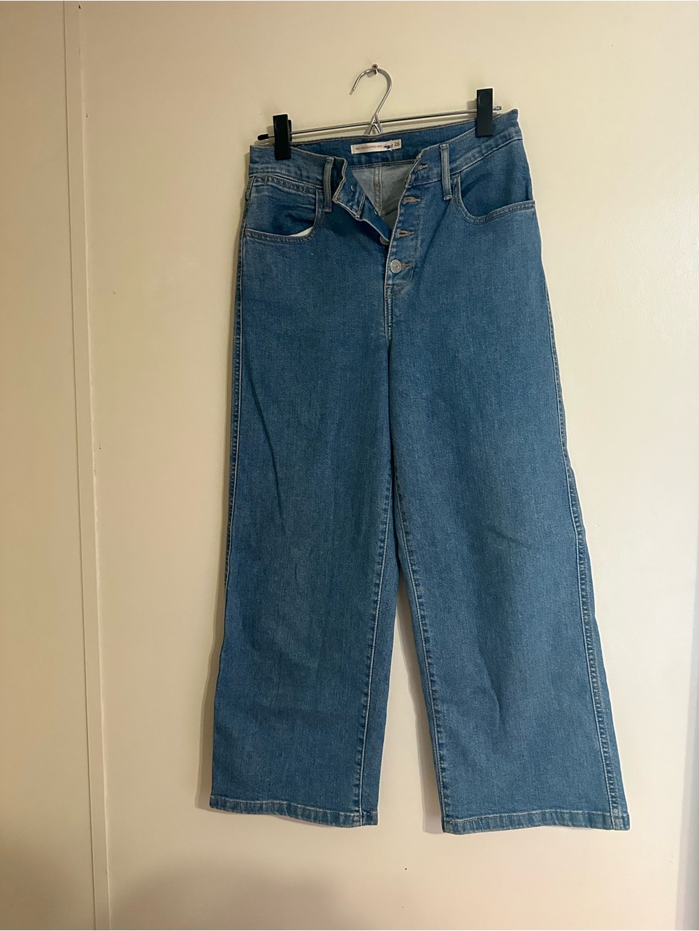 Levi's High-Rise Wide Leg Jeans - Blue Denim